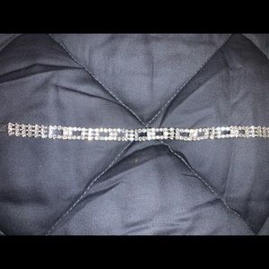 Silver diamond bracelet